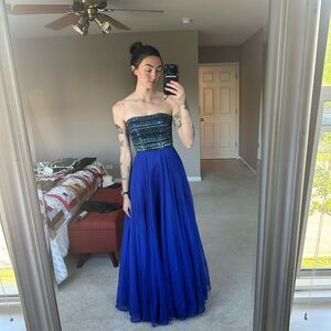 Sherri Hill Royal Blue Gown